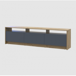 Тумба ТВ Doros U3 Дуб Артизан/Графит ДСП 180х33х43 (41516202) Тумба ТВ Doros U3 Дуб Артизан/Графит ДСП 180х33х43 (41516202)
