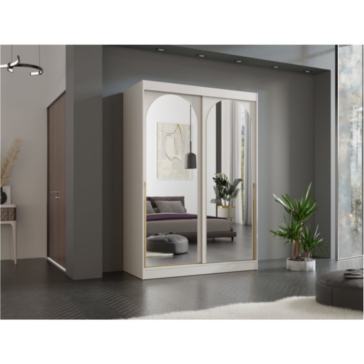 Шафа MODIN 150 кашемір (золота ручка) Шафа MODIN 150 кашемір (золота ручка)