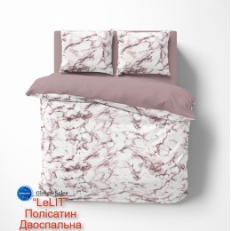 Постельное белье “LeLIT”,Полисатин,Розовый,Двуспальный P-0167