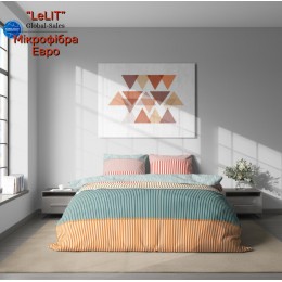 Постельное белье "LeLIT",Микрофибра,Евро P-0135