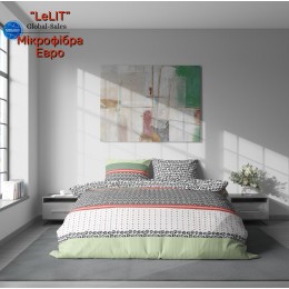 Постельное белье "LeLIT", Микрофибра, Евро P-0142