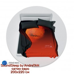 Дизайнерский комплект постельного белья SoundSleep by AndreTAN Мужчины с Марса сатин евро 200х220 см (51714705)