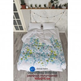 Комплект постельного белья SoundSleep Botanica ранфорс полуторный 160х215 см (93120531)