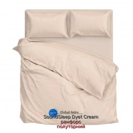 Комплект постельного белья SoundSleep Dyet Cream ранфорс полуторный кремовый(2800004485395)