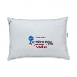 Подушка SoundSleep Relax 5% пуха 70х70 см белая (91034953) Подушка SoundSleep Relax 5% пуха 70х70 см белая (91034953)