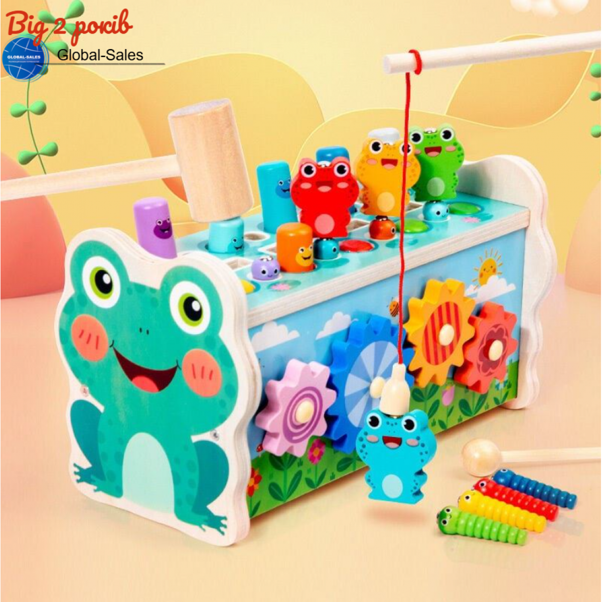 Стукавка “Жабенята”(61693)  5 варіантів  ігор