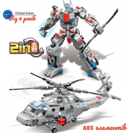 Конструктор 2-в-1  Technok Toys Робот К0352 (885 деталей)