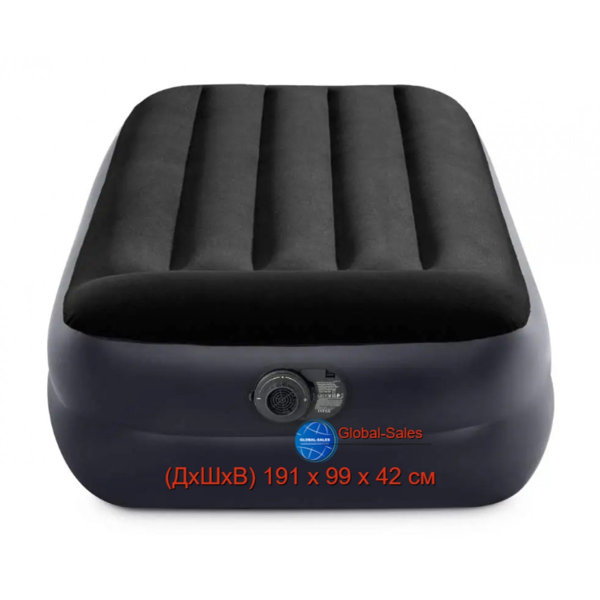  Надувная кровать со встроенным электронасосом Intex 64122 (191 x 99 x 42см)