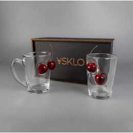 Набір на 2 чашки (з вишнями)