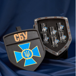 Набір чарок Шеврон маленький (СБУ)